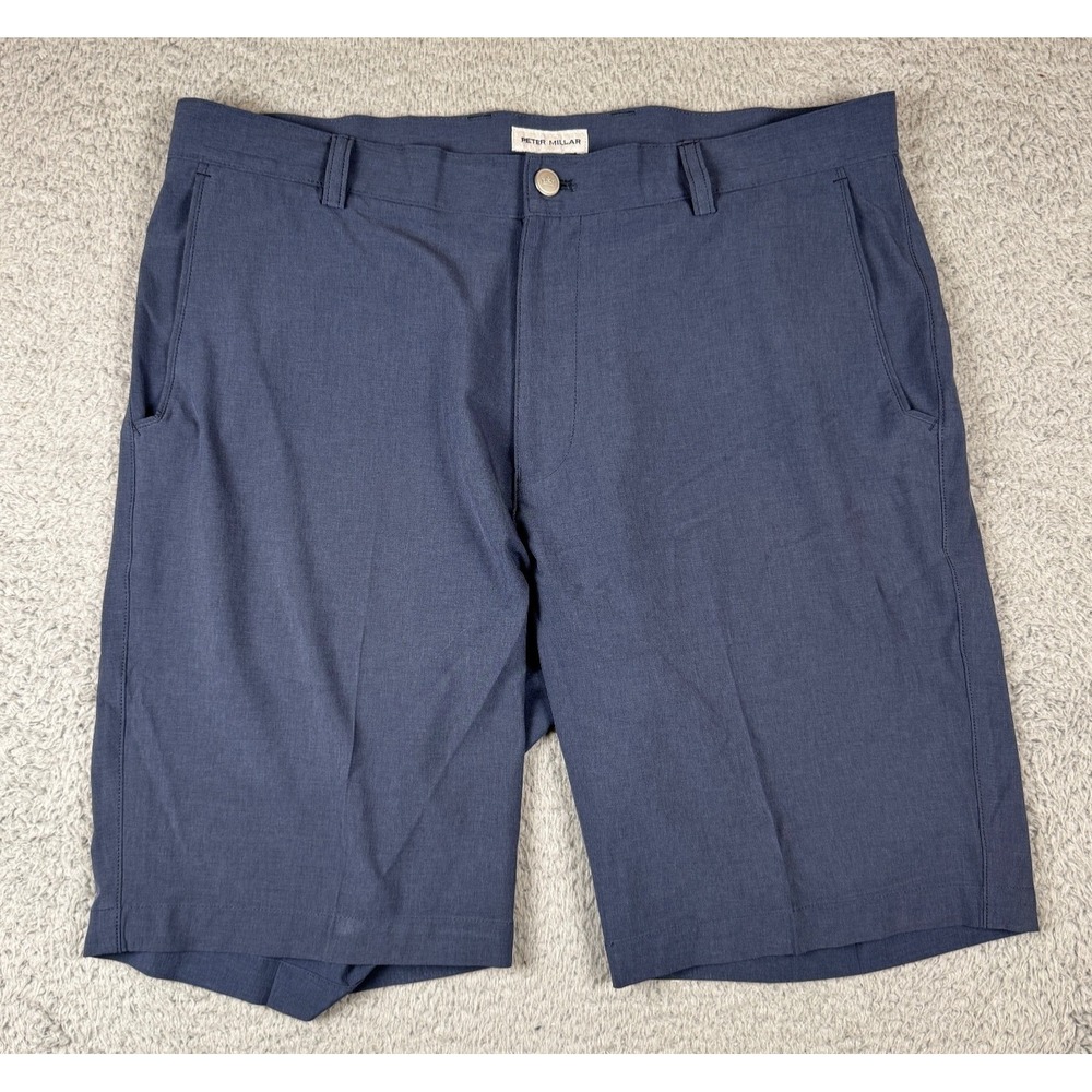 Peter Millar Salem Golf Shorts Blue Size 35 Classic Fit